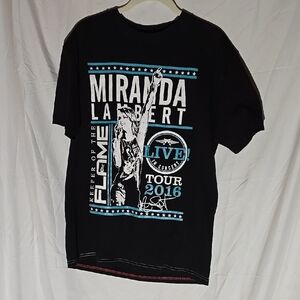 MIRANDA LAMBERT CONCERT 2016 Short Sleeve Tees with Striking Graphics SIZE M